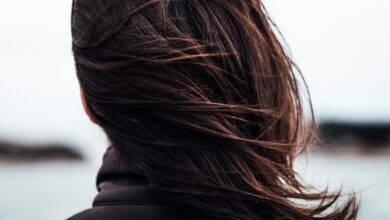 person with brown hair