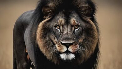 black lion
