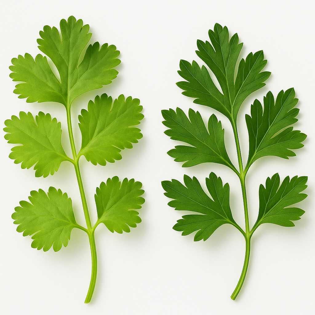 parsley and coriander